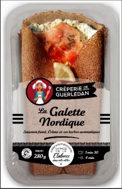 Galettes garnies Crêperie de Guerlédan : photo 2 sur 5 du produit rappelé le 07/02/2025
