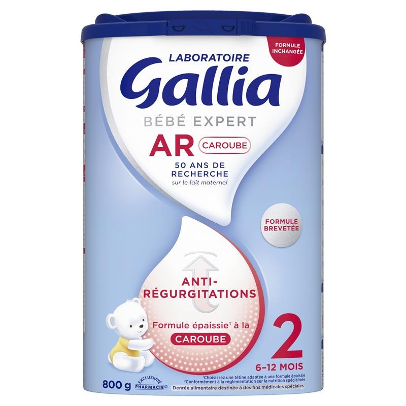 Gallia bebe expert ar caroube 2eme age 6-12mois 800g Laboratoire Gallia : photo du produit rappelé le 05/02/2026