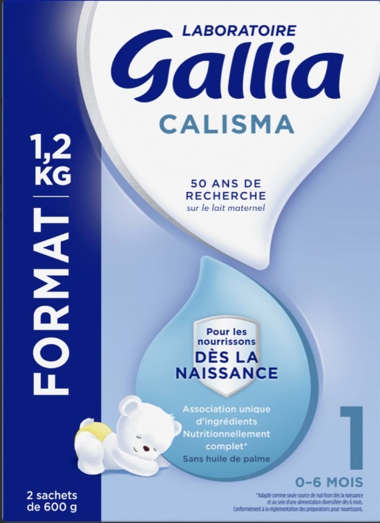 Gallia calisma 1er age 0-6 mois 1,2 kg Laboratoire Gallia : photo du produit rappelé le 05/02/2026