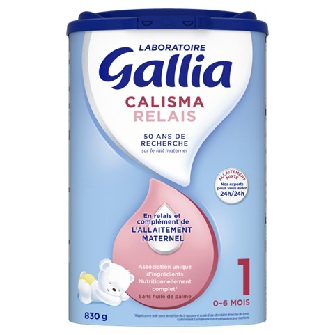 Gallia calisma relais 1er âge 0-6 mois 830g Laboratoire Gallia : photo du produit rappelé le 05/02/2026