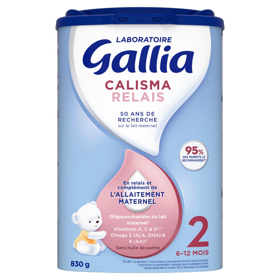 Gallia calisma relais 2eme age 6-12mois 830g Laboratoire Gallia : photo du produit rappelé le 05/02/2026