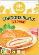 Gamme cordons bleus Carrefour Classic : photo du produit rappelé le 02/06/2023
