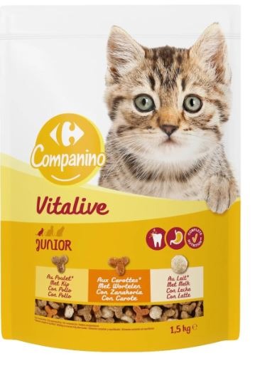 Gamme croquettes chats companino vitalive : photo 2 sur 3 du produit rappelé le 24/12/2024