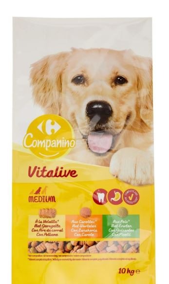 Gamme croquettes chiens companino vitalive : photo 4 sur 5 du produit rappelé le 24/12/2024