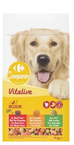 Gamme croquettes chiens companino vitalive : photo 5 sur 5 du produit rappelé le 24/12/2024