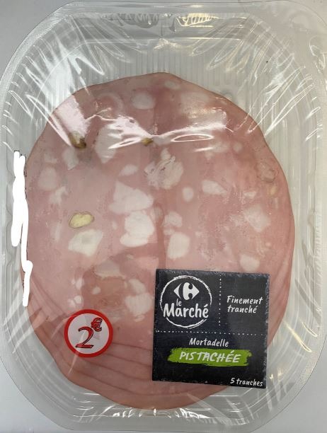 Gamme de produits de charcuterie Carrefour le Marché : photo du produit rappelé le 09/08/2024