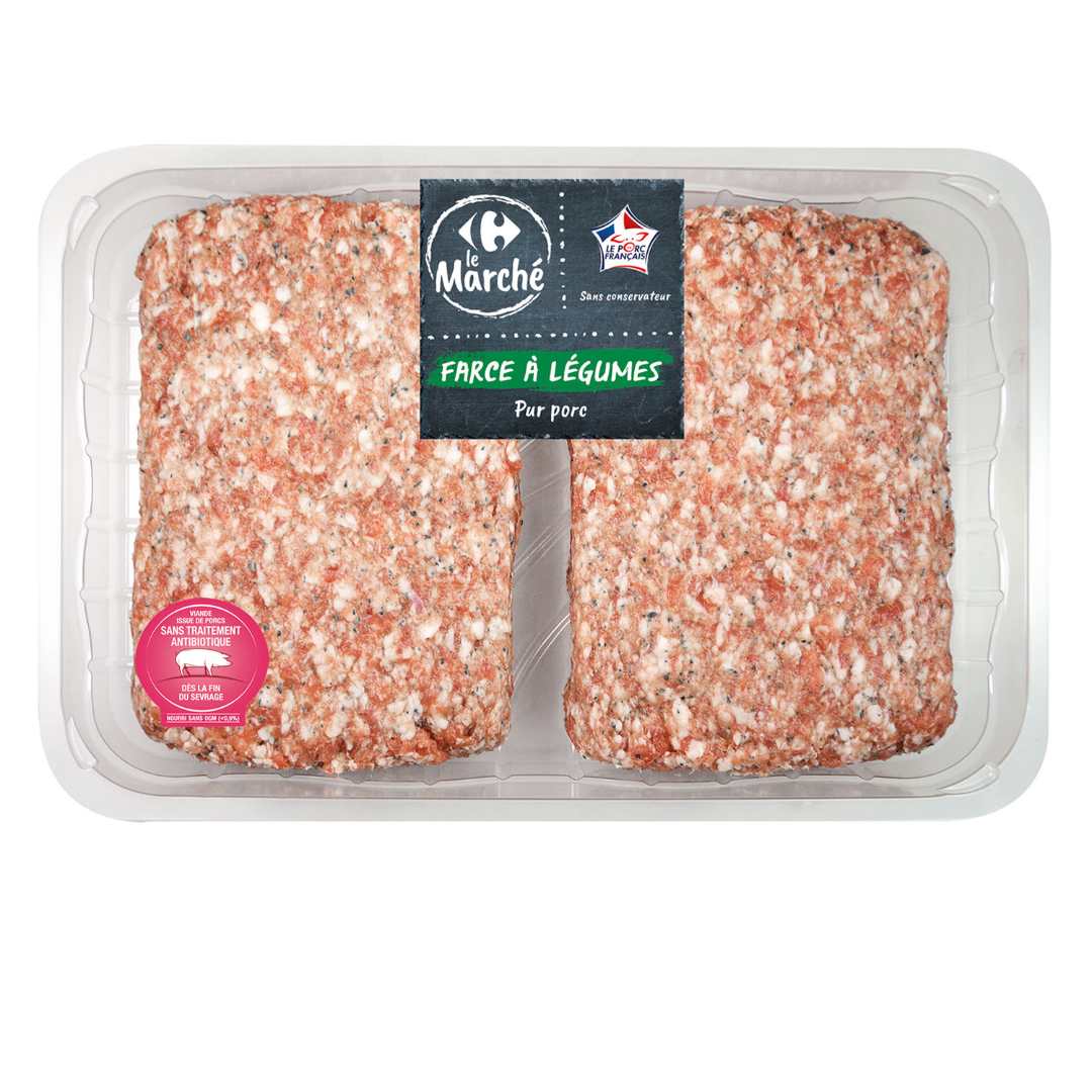 Gamme de saucisserie (chipolatas , merguez et farce) Marque de Carrefour : photo 2 sur 5 du produit rappelé le 27/05/2024