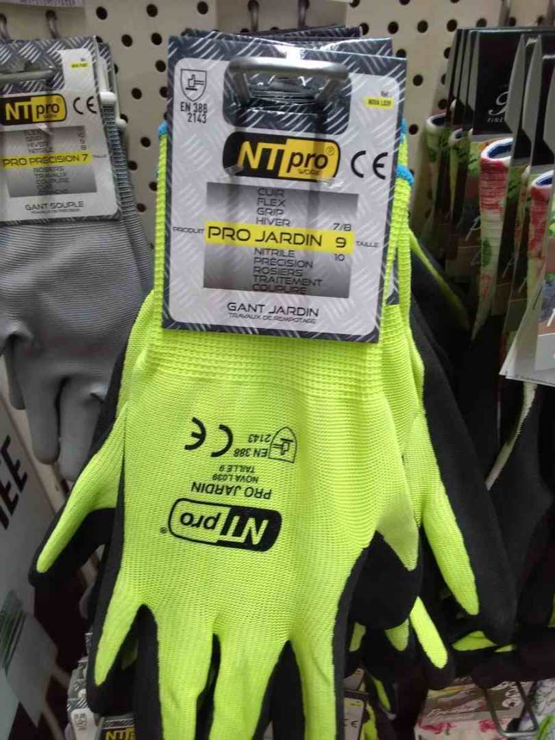 Gants de travaux NT Pro : photo du produit rappelé le 26/07/2021