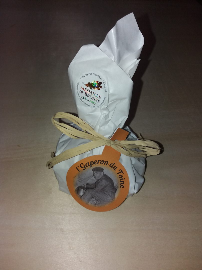 Gaperon du toine 300g lait thermisé de vache Societe Laitiere de Vichy : photo du produit rappelé le 10/02/2023