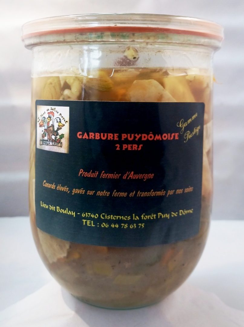 Garbure puydômoise La Ferme au Délice Royal : photo du produit rappelé le 22/02/2024
