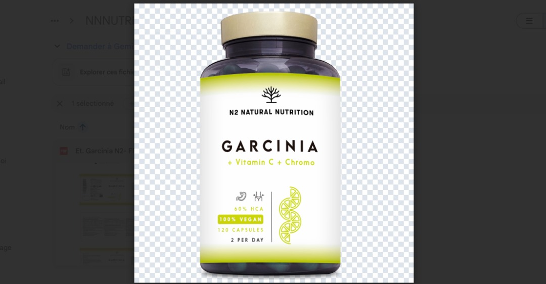 Garcinia cambogia Natural Nutrition : photo du produit rappelé le 04/07/2025