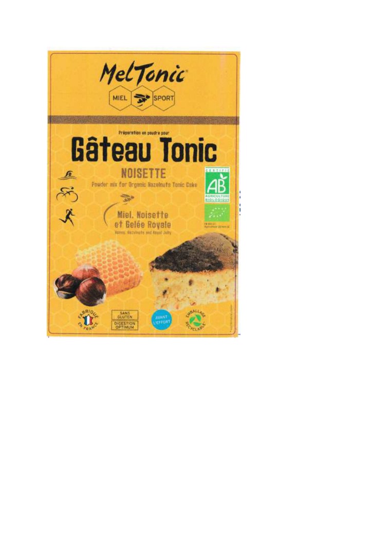 Gateau tonic noisette Meltonic : photo du produit rappelé le 10/12/2021