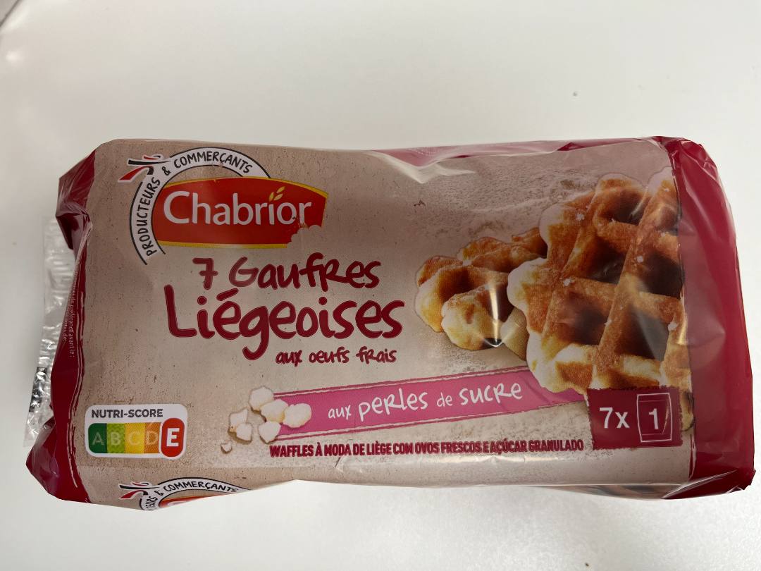 Gauffres liegeoises Chabrior : photo 2 sur 2 du produit rappelé le 29/10/2025