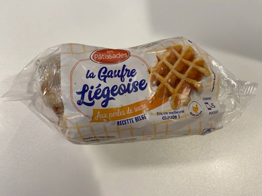 Gaufre de liege nature 5x50g Les Patissades : photo du produit rappelé le 24/10/2025