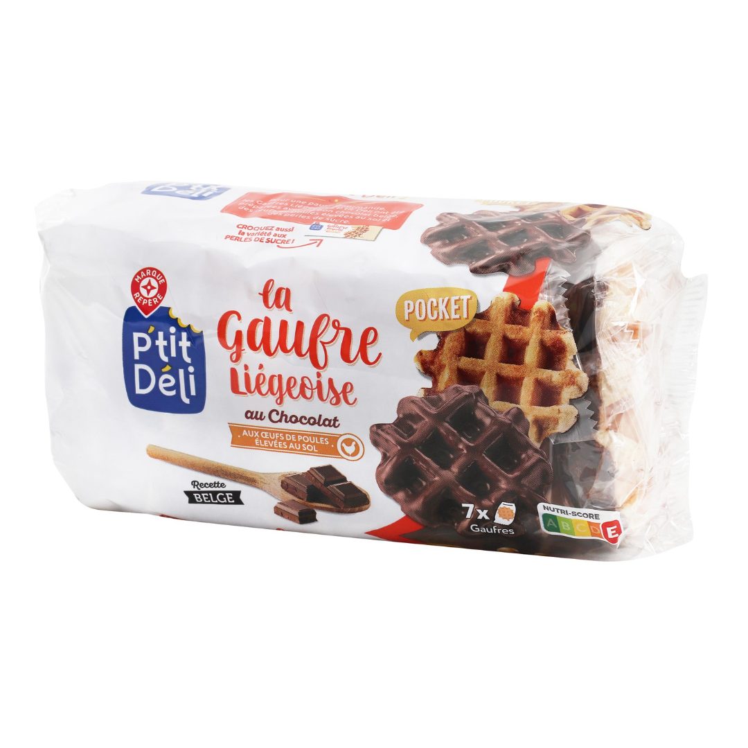 Gaufres liegeoises au chocolat 402g P’tit Deli : photo du produit rappelé le 24/10/2025