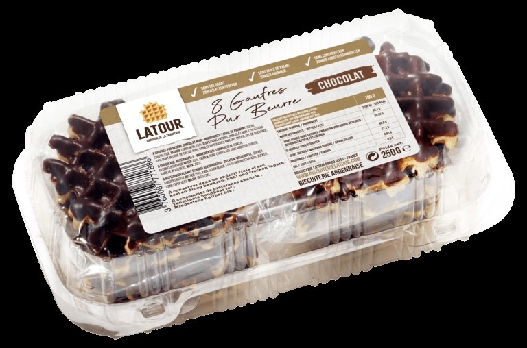 Gaufres pur beurre chocolat noir latour : photo du produit rappelé le 08/06/2026