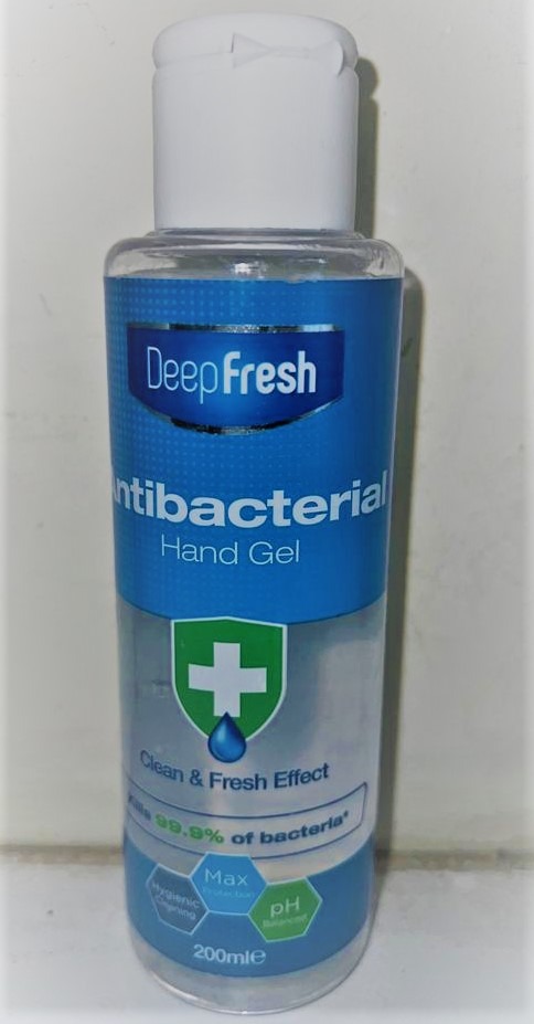 Gel antibactérien deep fresh : photo du produit rappelé le 28/09/2022