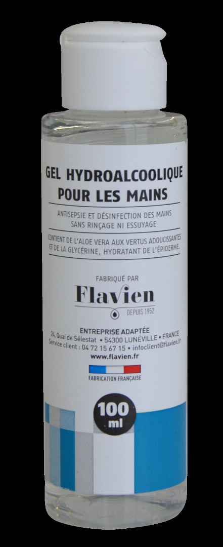 Gel hydroalcoolique pour les mains Flavien : photo 2 sur 2 du produit rappelé le 07/03/2023