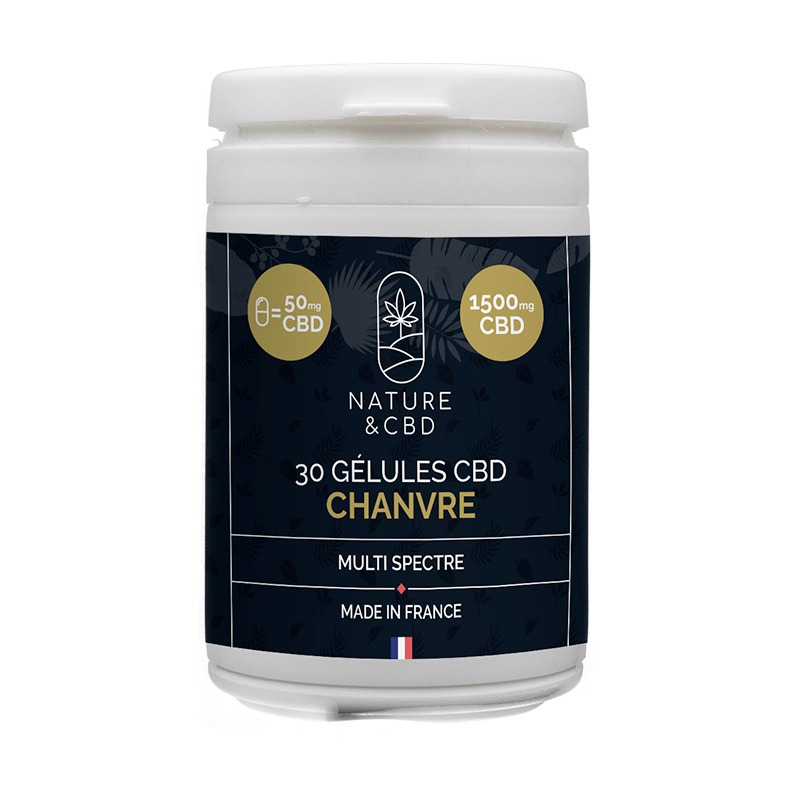 Gélules CBD chanvre 50mg Nature & CBD : photo du produit rappelé le 04/06/2024
