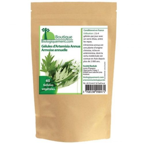 Gélules d'artemisia annua Biologiquement : photo du produit rappelé le 15/09/2022