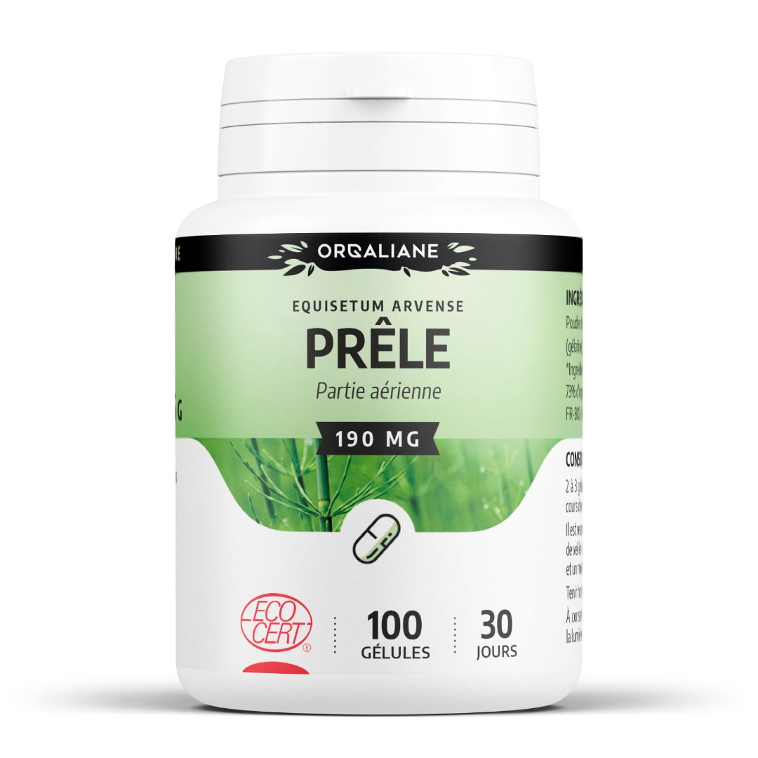 Gélules de prêle ecocert 190mg Orgaliane : photo du produit rappelé le 10/12/2025