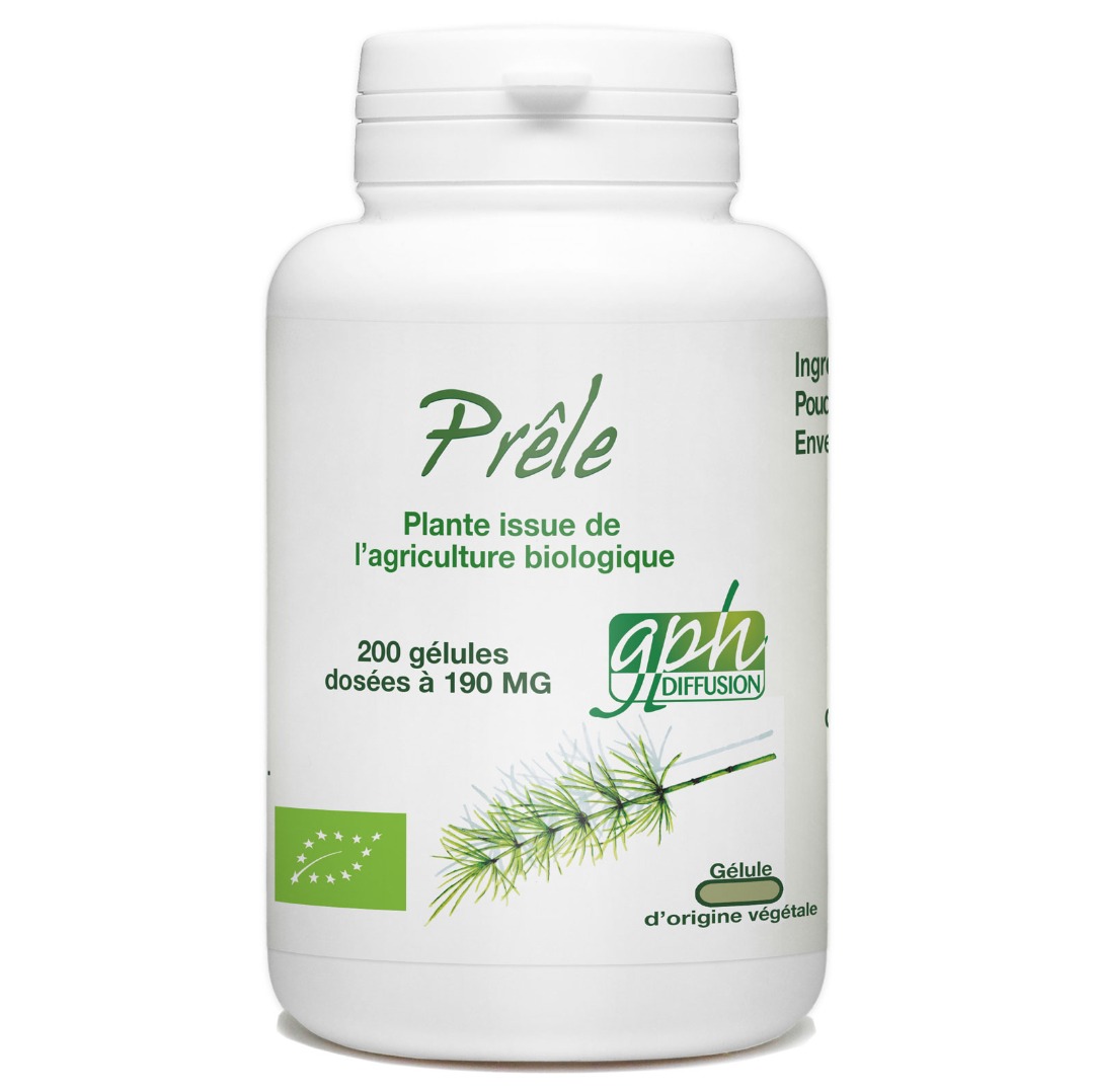 Gélules végétales prêle biologique 190 mg taille 1 GPH Diffusion : photo du produit rappelé le 30/11/2021