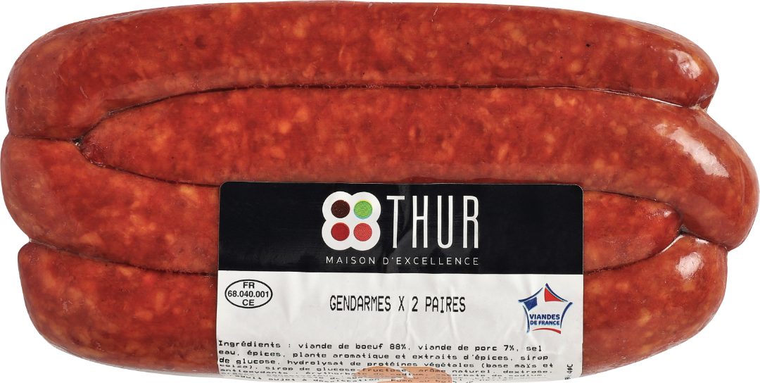 Gendarmes Charcuterie de la Thur : photo du produit rappelé le 19/12/2024