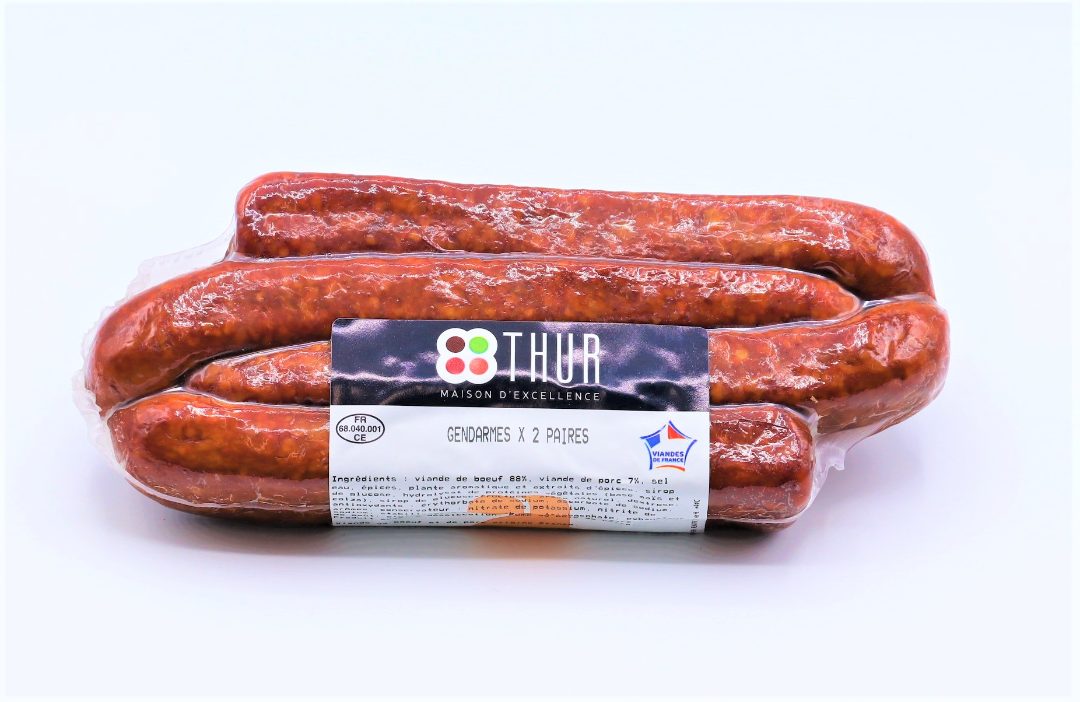 Gendarmes Charcuterie de la Thur : photo du produit rappelé le 04/06/2025