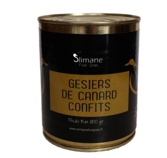 Gésier de canard confit Slimane Foie Gras : photo du produit rappelé le 22/12/2021