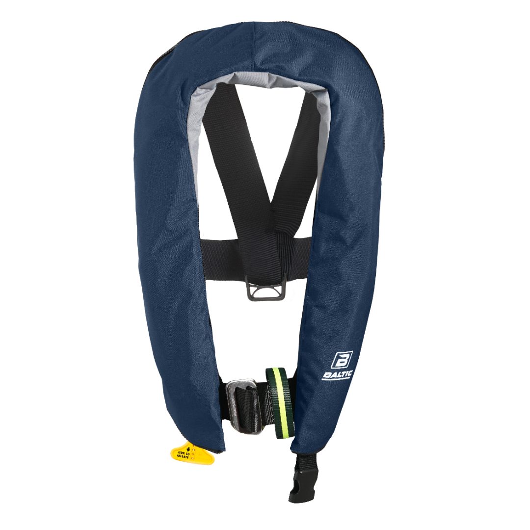 Gilet de sauvetage gonflable automatique de marque baltic avec déclencheur : photo du produit rappelé le 04/04/2025