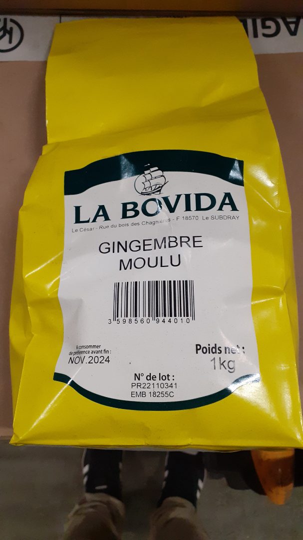 Gingembre moulu La Bovida : photo du produit rappelé le 08/12/2022