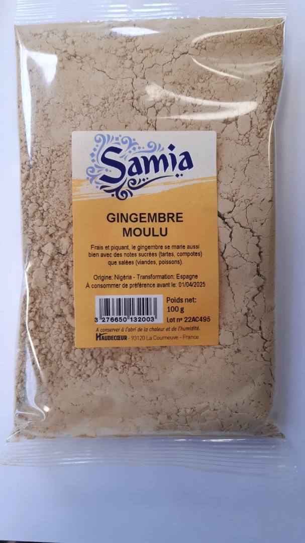 Gingembre moulu Samia : photo du produit rappelé le 25/10/2022