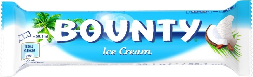 Glace bounty single 1x24 : photo du produit rappelé le 17/03/2022