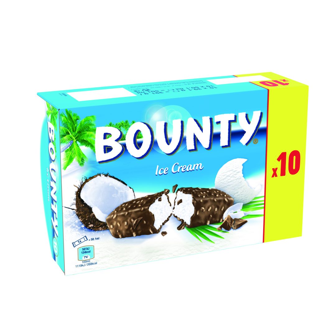 Glace bounty x10 : photo du produit rappelé le 22/07/2021