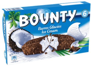 Glace bounty x6 : photo du produit rappelé le 15/03/2022
