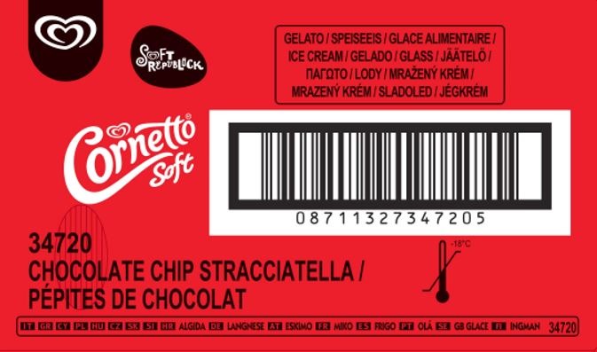 Glace Cornetto : photo du produit rappelé le 06/08/2021