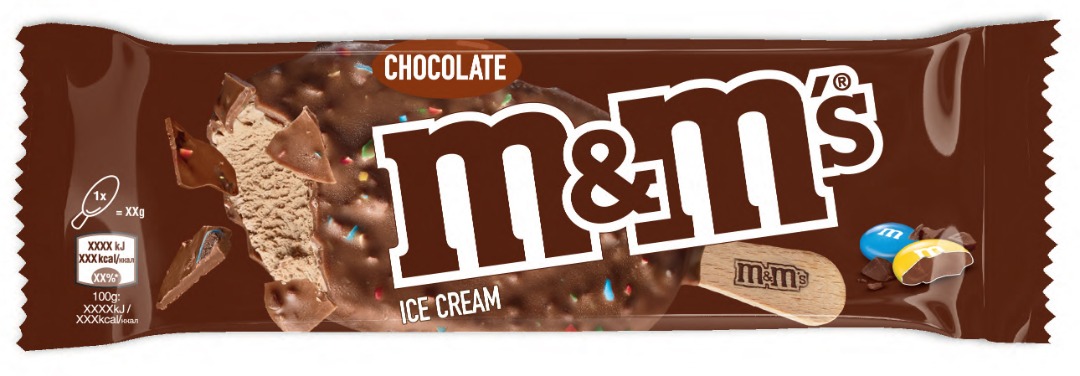 Glace m&m's chocolat single 1x25 : photo du produit rappelé le 22/07/2021