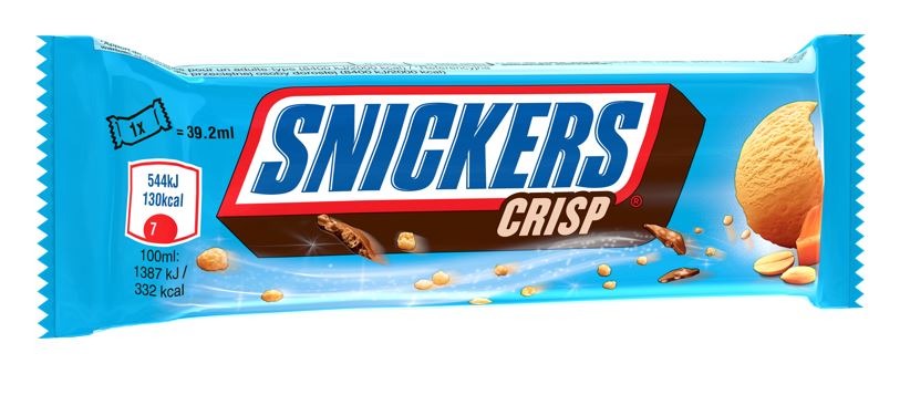 Glace snickers crip single : photo du produit rappelé le 22/07/2021