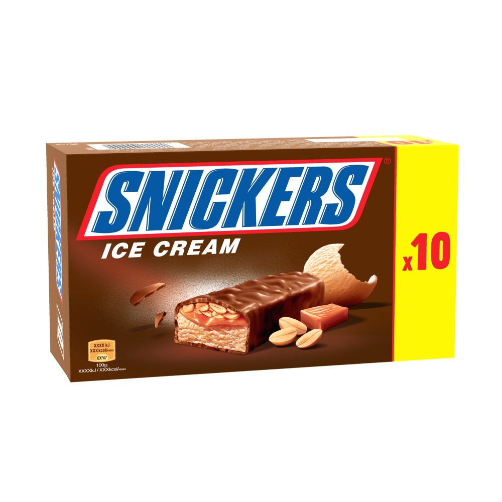 Glace snickers x10 : photo du produit rappelé le 22/07/2021
