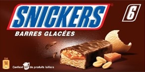Glace snickers x6 : photo du produit rappelé le 22/07/2021