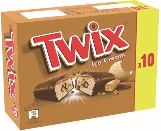Glace - twix x10 : photo du produit rappelé le 22/07/2021