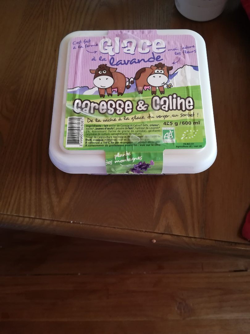 Glaces Caresse et Caline : photo du produit rappelé le 02/08/2021