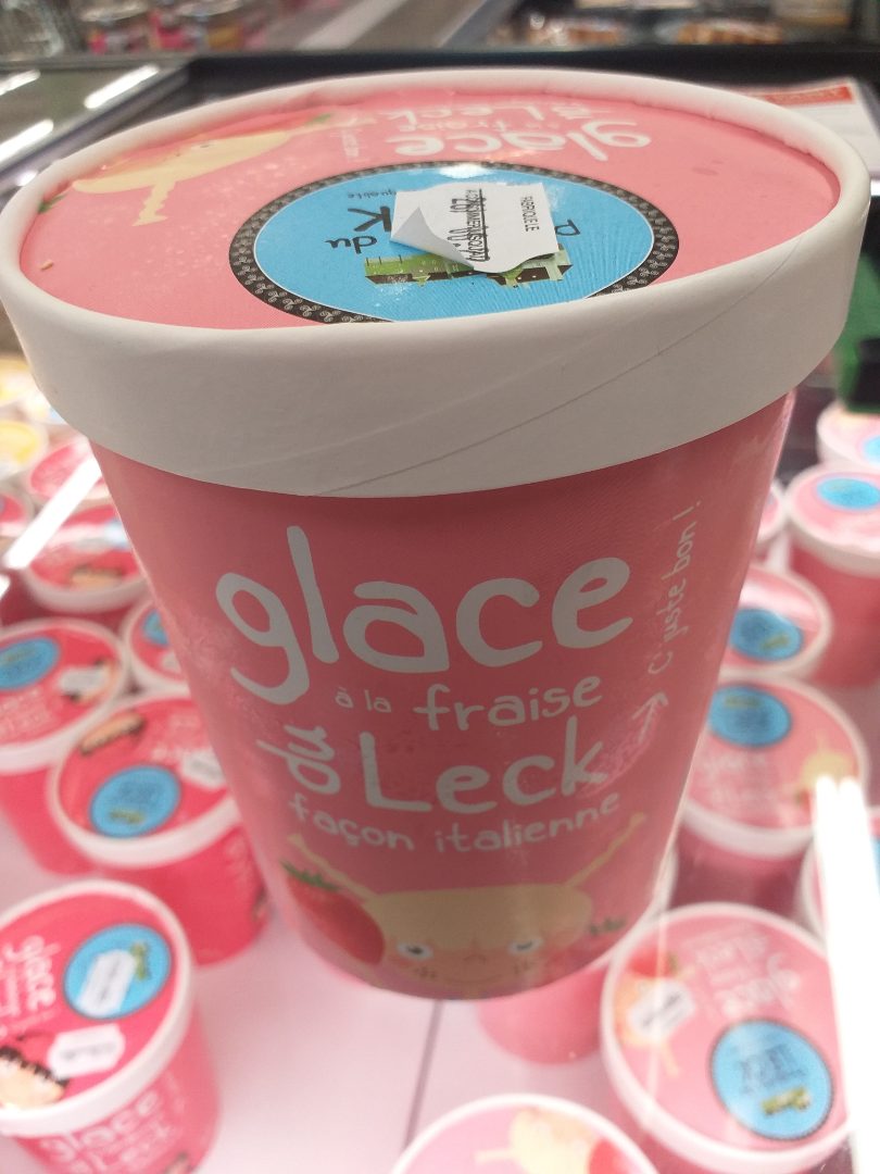 Glaces du leck - fraise Le Leck : photo du produit rappelé le 02/08/2021