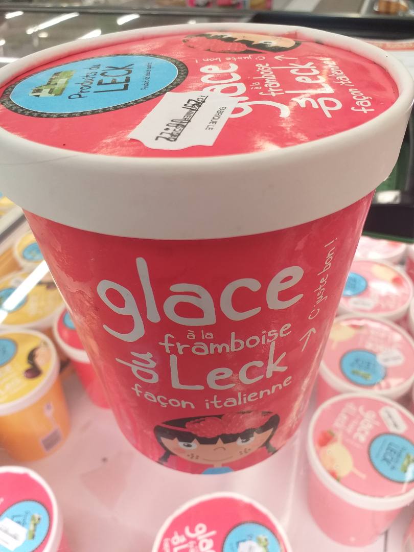 Glaces du leck - framboise Le Leck : photo du produit rappelé le 02/08/2021