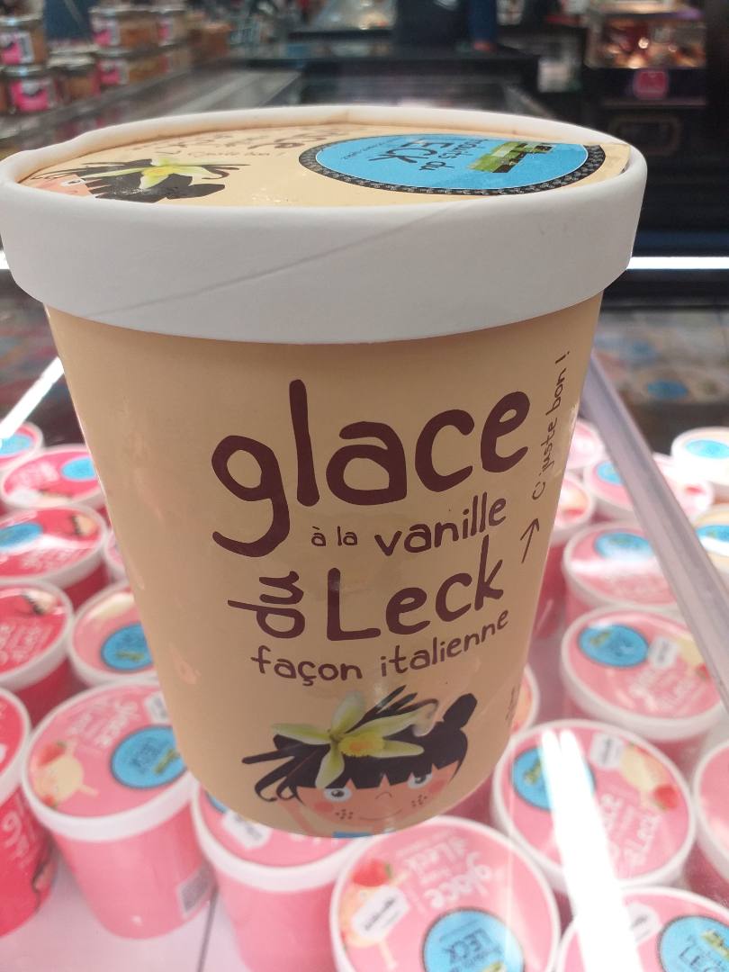 Glaces du leck - vanille Le Leck : photo du produit rappelé le 02/08/2021