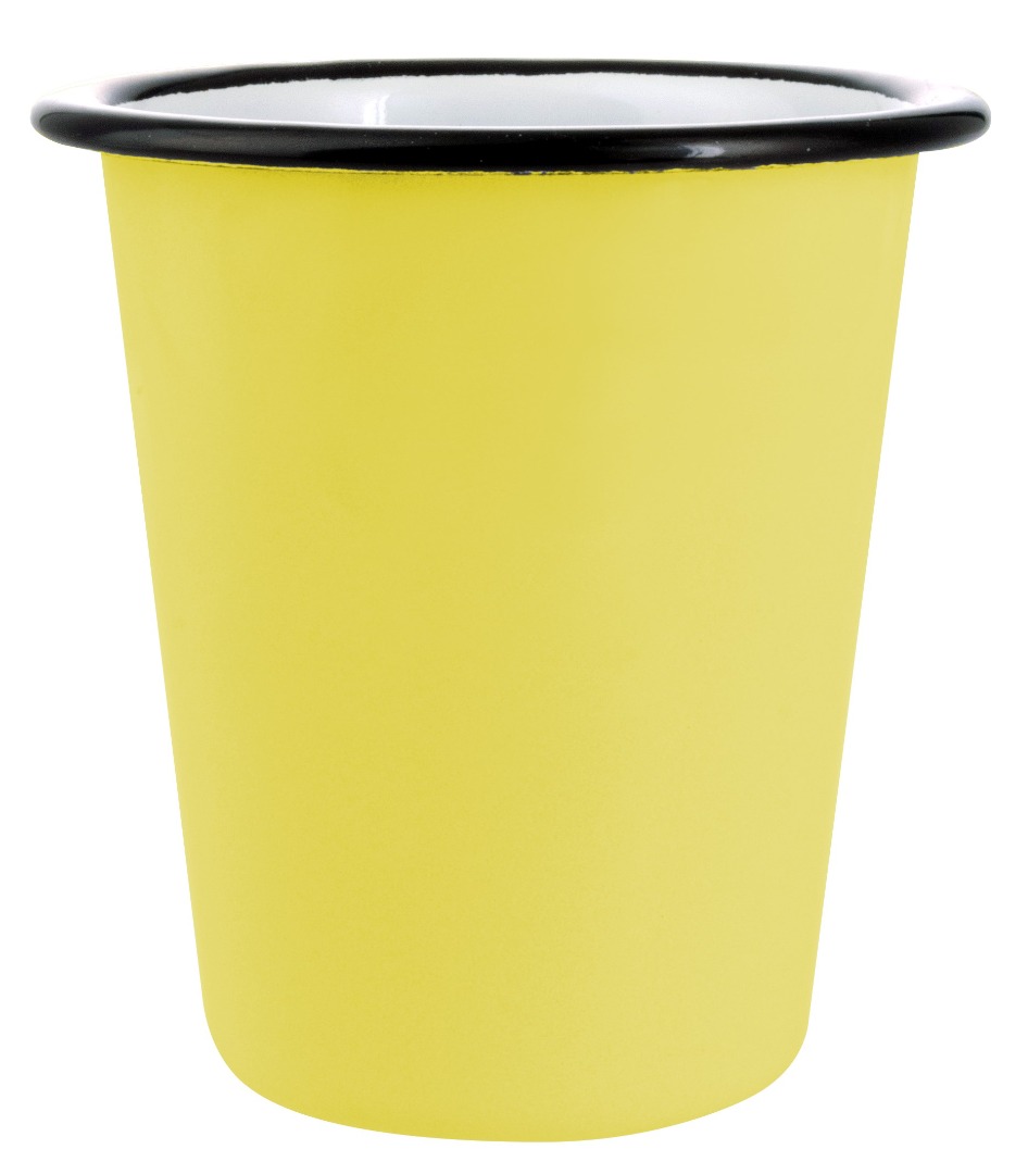 Gobelet en émail jaune 300ml Créations Dani : photo du produit rappelé le 09/09/2022