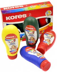 Gouache aux doigts pour enfants (4 couleurs) Kores : photo du produit rappelé le 04/01/2022