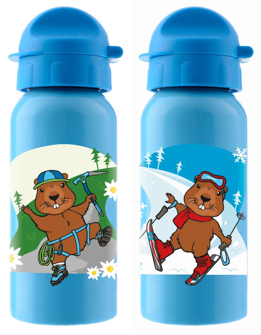 Gourde enfant marmotte Créations Dani : photo du produit rappelé le 06/09/2024
