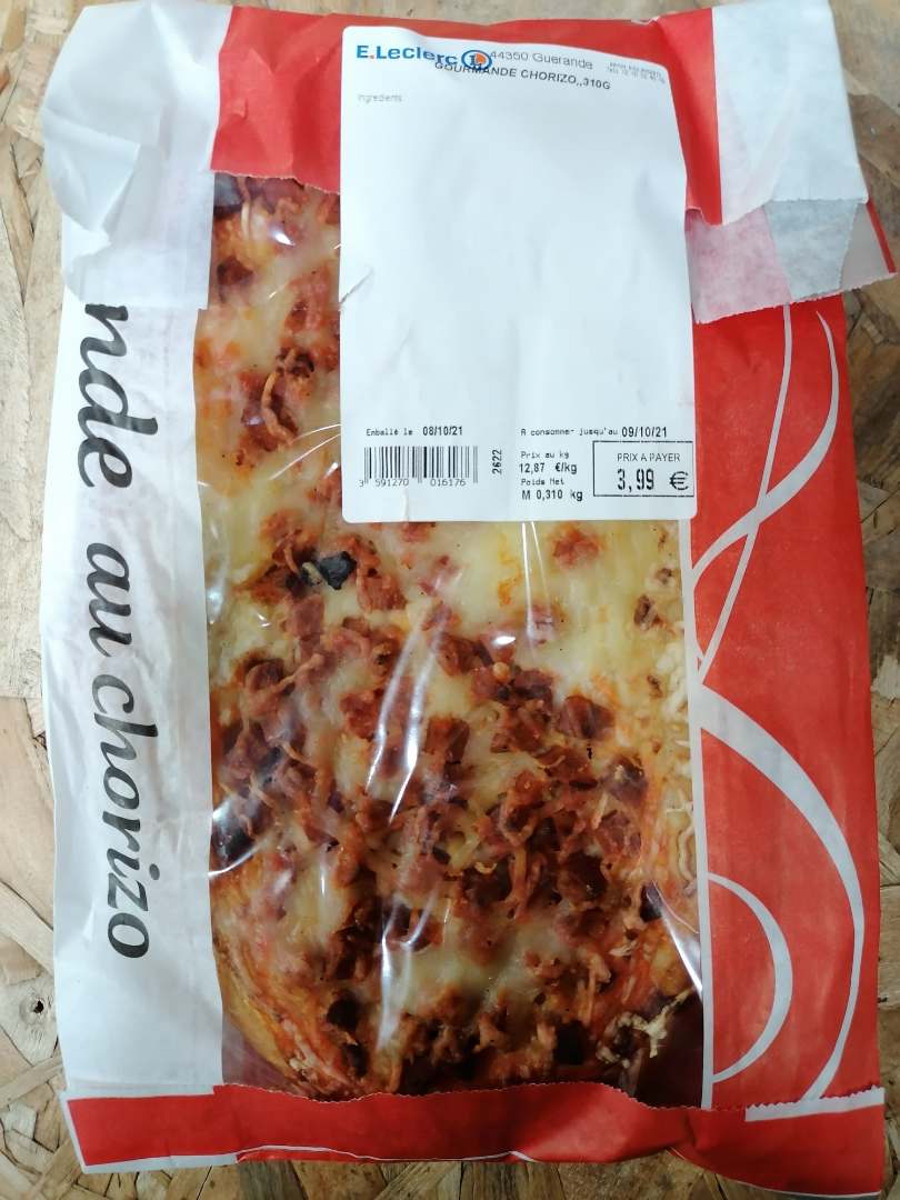 Gourmande au chorizo : photo du produit rappelé le 12/10/2021