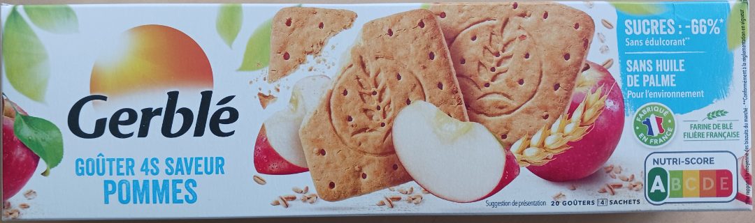 Gouter 4s saveur pommes Gerble : photo du produit rappelé le 22/04/2025